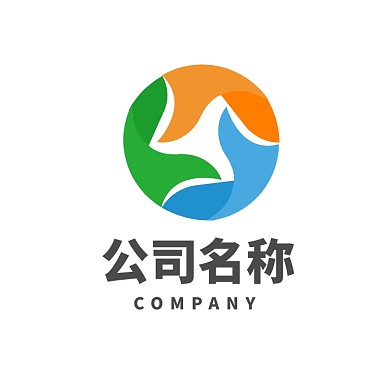 互联网抽象圆形图形logo