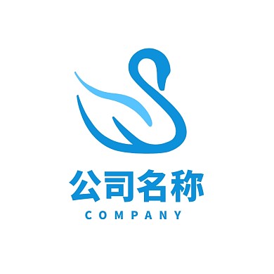 天鹅B字母logo标志设计
