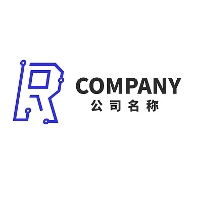 字母R科技互联网商务通用logo