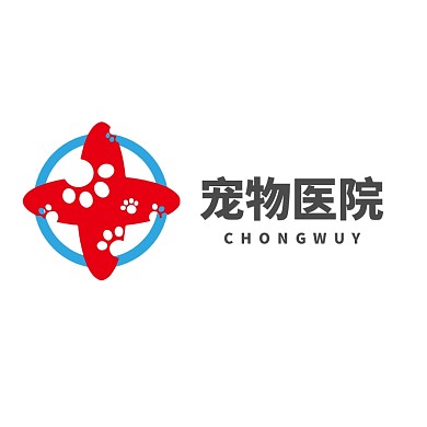 简约大气宠物医院logo设计