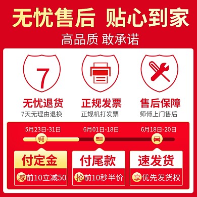 发货说明售后主图直通车