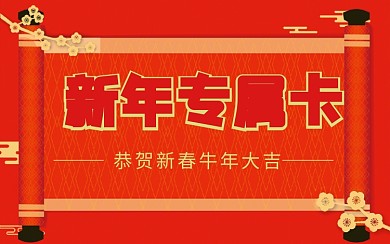 新年专属卡会员卡贵宾卡VIP卡