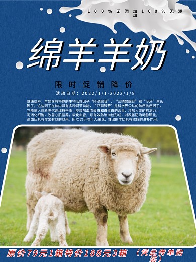 限时促销降价海报