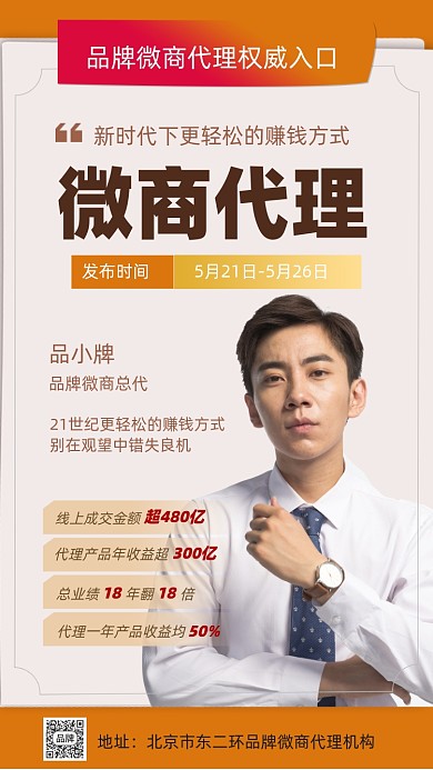 微商代理摄影图海报