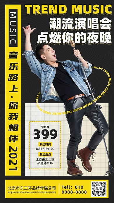 潮流演唱会个性摄影图海报