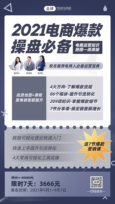电商爆款操盘讲解摄影图海报