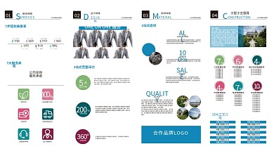 家装四折页宣传手册