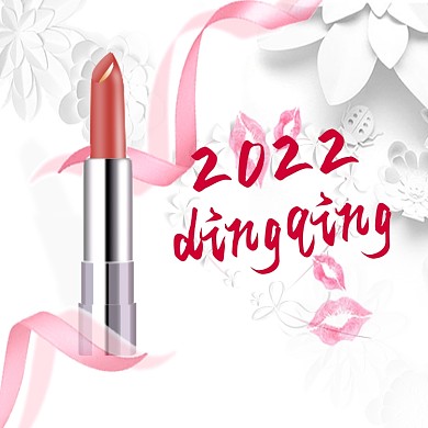 2022一吻定情口红精修纸片海报