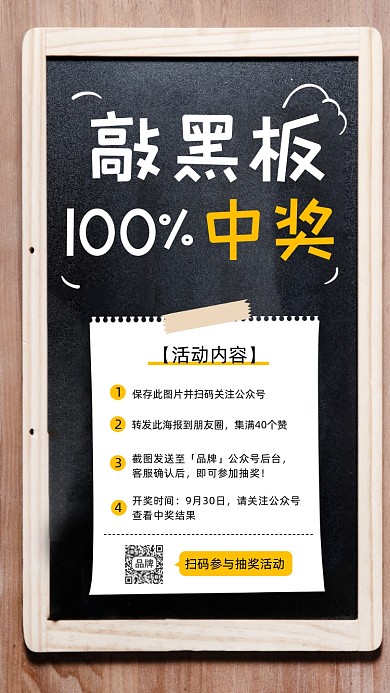 中奖抽奖活动宣传摄影图海报