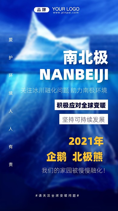 全球变暖地球环境摄影图手机海报