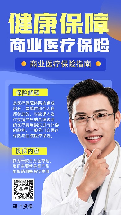 医疗保险摄影图海报
