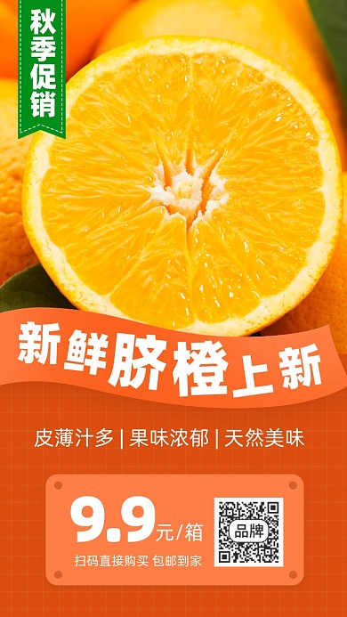 橙子水果活动宣传活动促销摄影图海报
