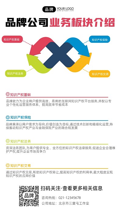 公司业务介绍宣传摄影图海报