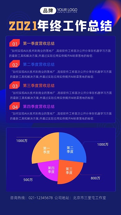 2021年终工作总结宣传摄影图海报