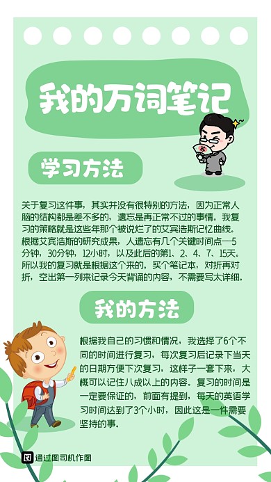 苏楠楠万词笔记专用模板