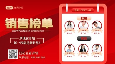 红金喜报销售榜单摄影图海报