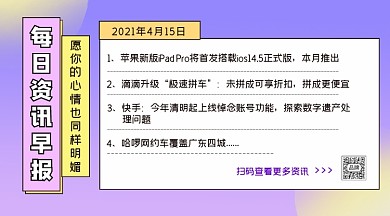 新闻资讯横图海报