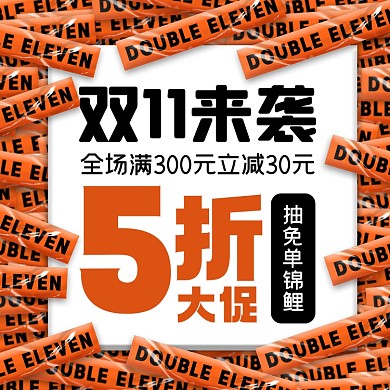 双十一优惠活动摄影图海报