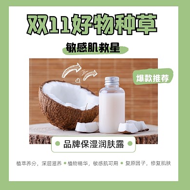 双十一种草好物摄影图海报