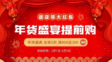 年货盛宴摄影图海报