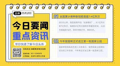 今日快讯新闻资讯摄影图海报