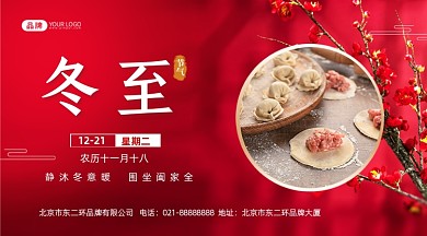 冬至节气传统节气摄影图海报