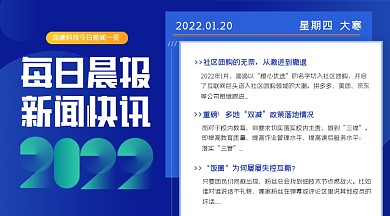 每日晨报新闻快讯横图海报