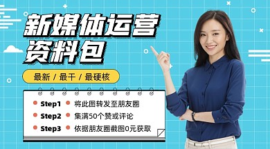 新媒体运营资料包摄影图海报
