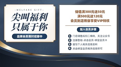 会员招募摄影图海报