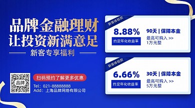 金融理财投资摄影图海报