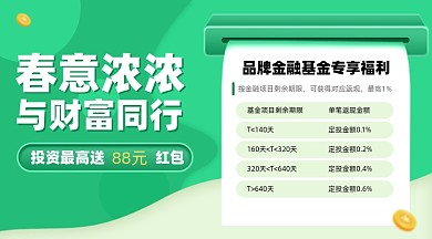 春季金融福利摄影图海报