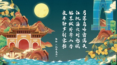 国潮城市旅游宣传展板