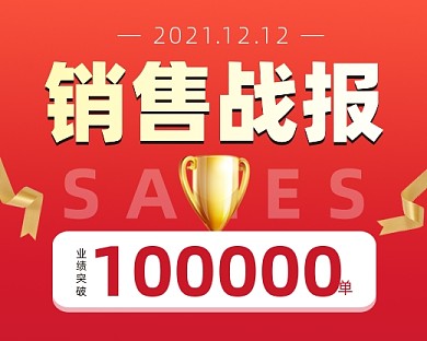 销售战报小程序封面