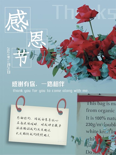 感恩节节日庆祝海报