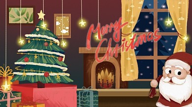 圣诞节派对活动节日展板