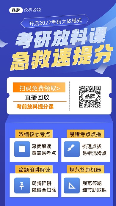 考研冲刺班摄影图海报