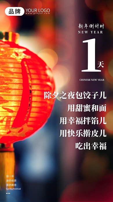 除夕之夜包饺子儿，用甜蜜和面，用幸福拌馅儿，用快乐擀皮儿。吃出幸福