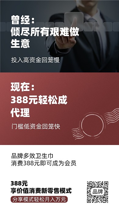 创业招商代理加盟摄影图海报