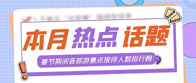 本月热点话题公众号首图