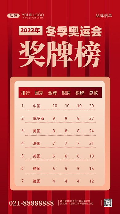 2022年冬季奥运会摄影图手机海报