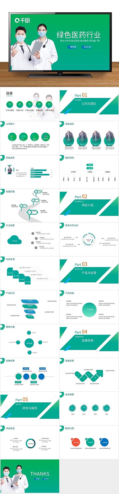 企业商务策划项目推广绿色医药行业

