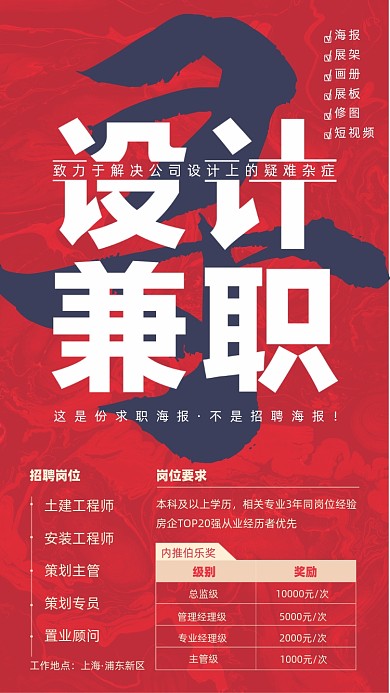 招聘诚聘简约摄影图海报