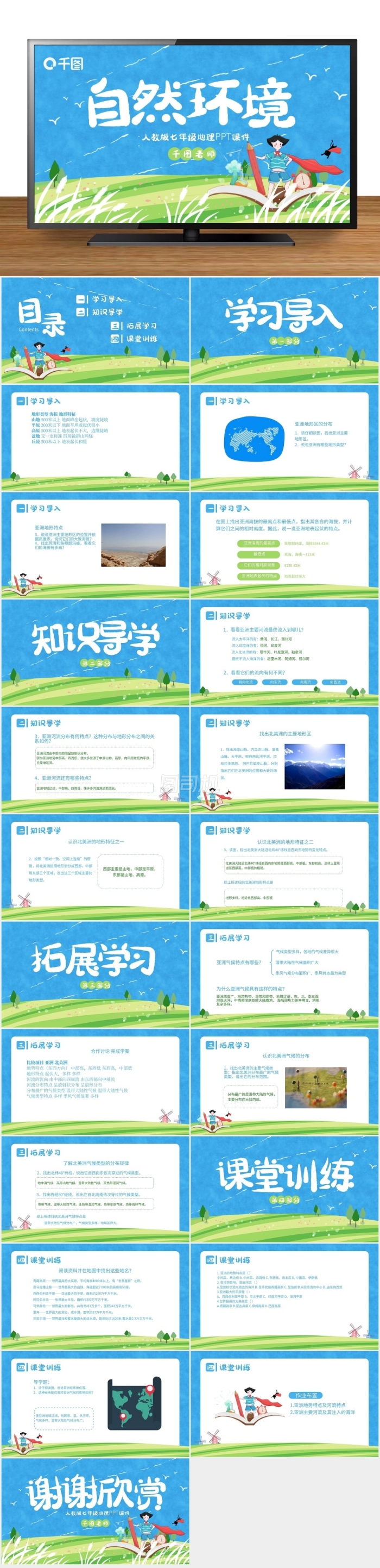 人教版七年級(jí)地理自然環(huán)境PPT課件