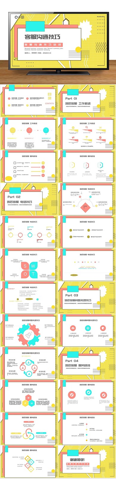 话务员营销客服沟通技巧培训课件
