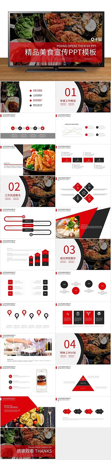 酒店推广中国美食文化宣传PPT
