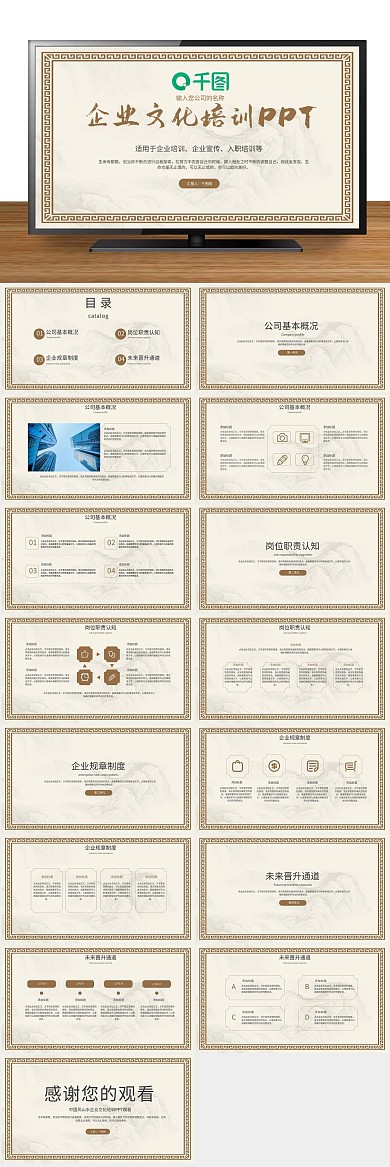 企业宣传传统企业文化培训PPT
