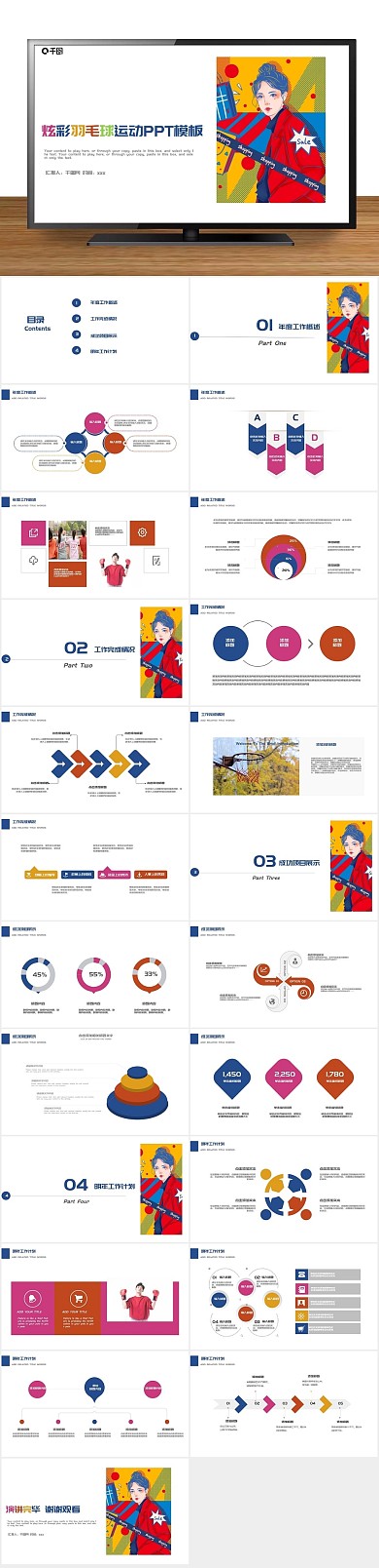 计划工作营销报告总结PPT
