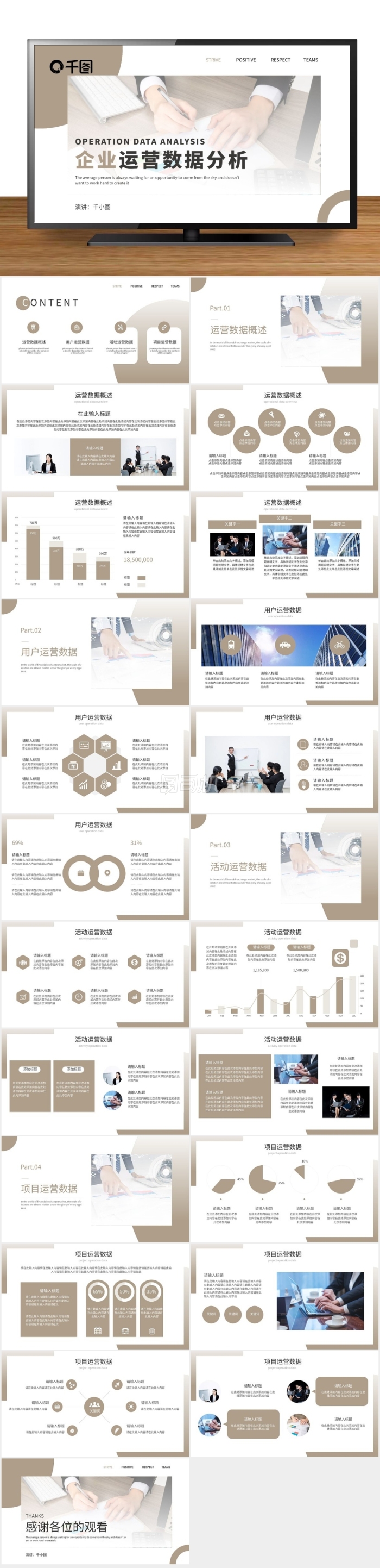 企業(yè)運(yùn)營(yíng)數(shù)據(jù)分析PPT模板
