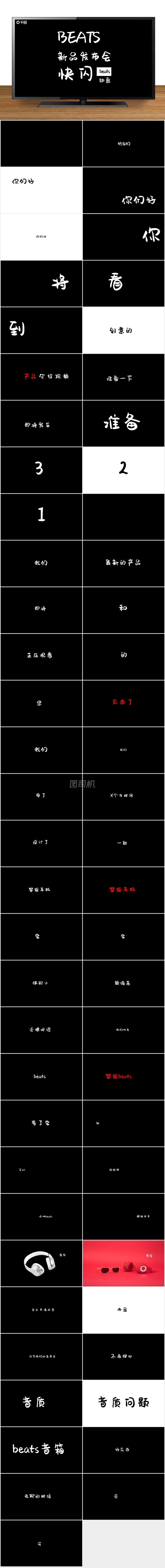 產(chǎn)品發(fā)布快閃ppt模板