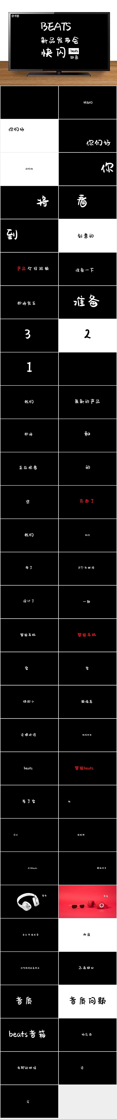 动画节奏快培训产品发布快闪ppt
